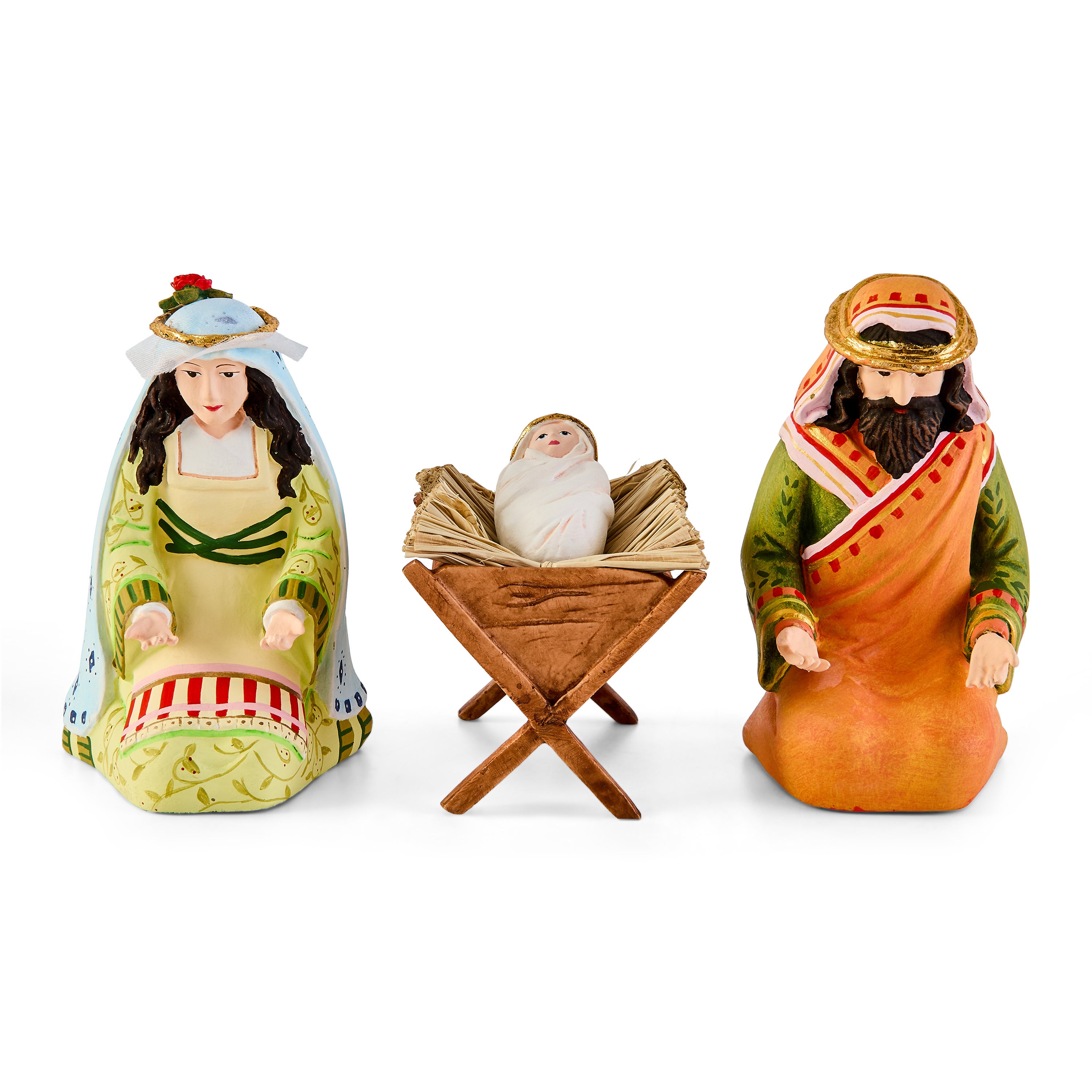 FESTIVE ANCESTOR OF CHEEKY クリスマスのお祭り先祖 MacKenzie-Childs | Patience Brewster Nativity Holy Family Figures