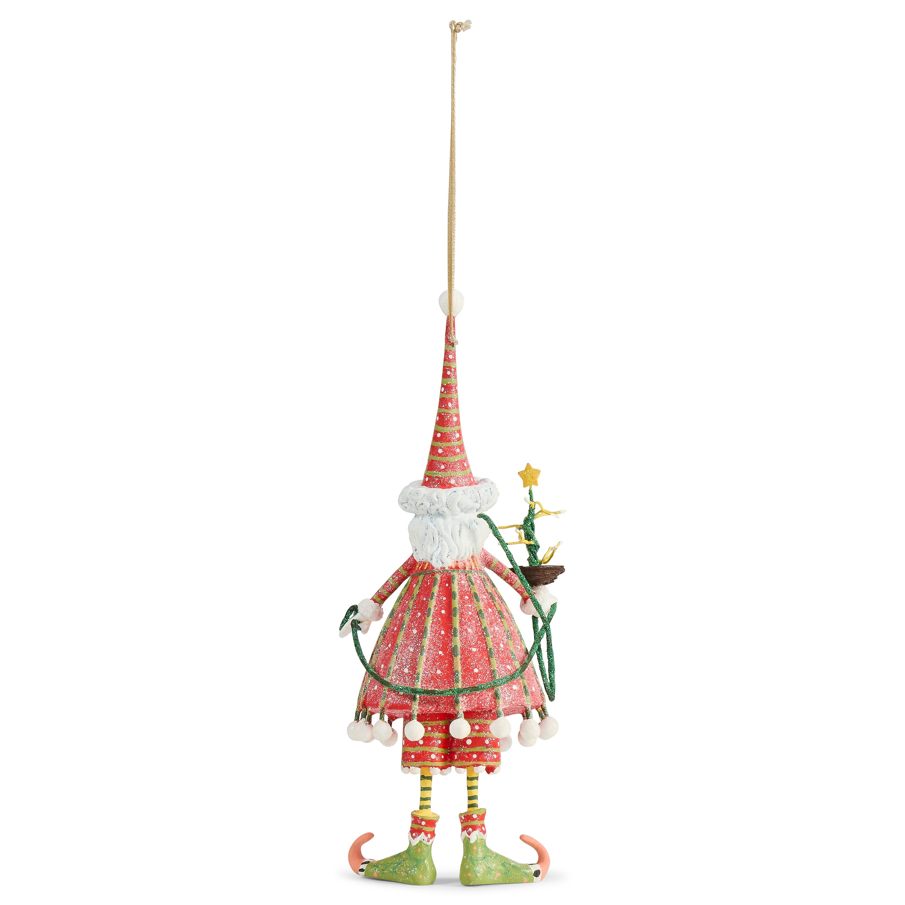 MacKenzie-Childs | Patience Brewster Dash Away Dashing Santa Ornament