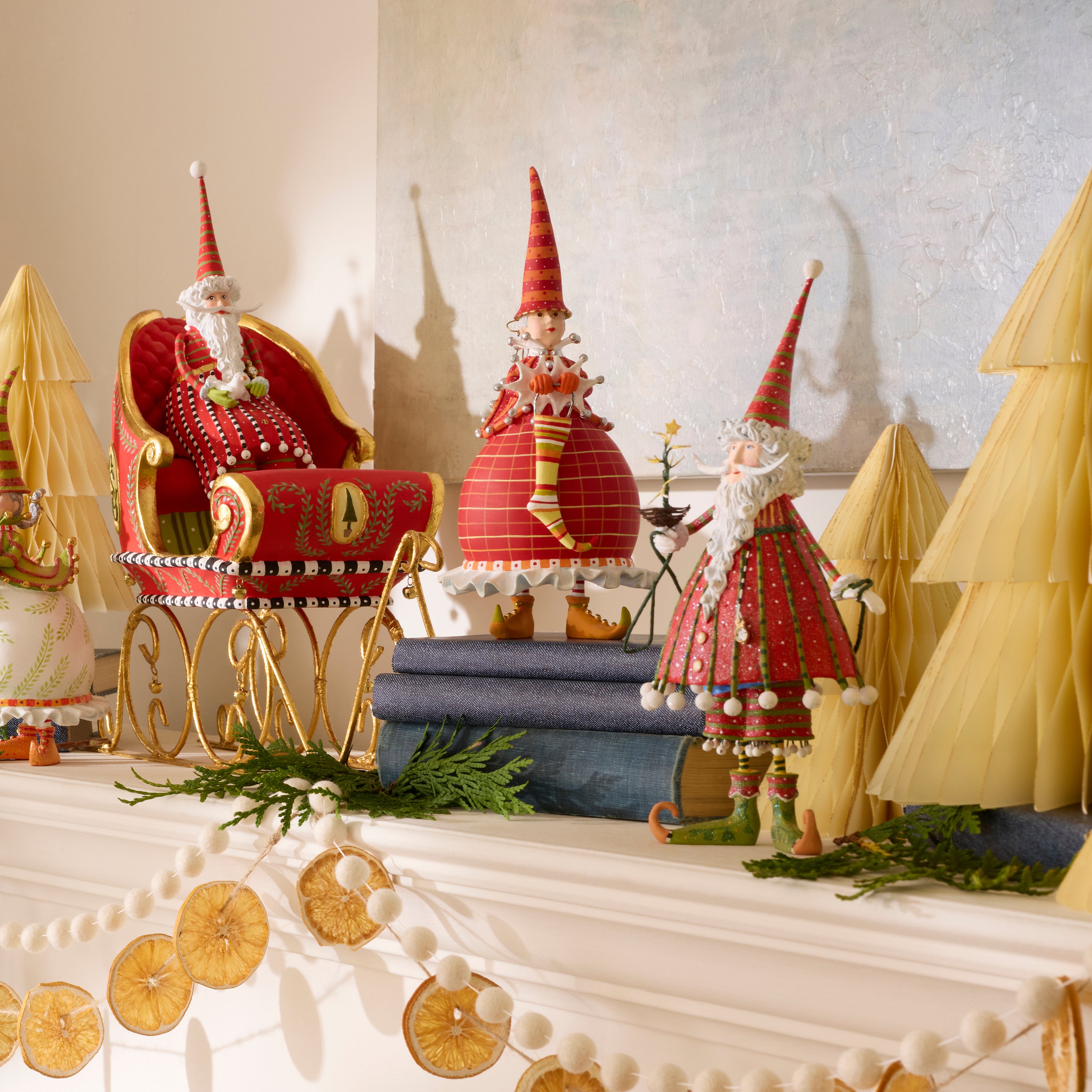 MacKenzie-Childs | Patience Brewster Dash Away Dashing Santa Figure