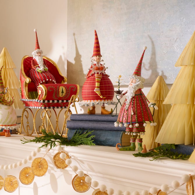 Patience Brewster Dash Away Dashing Santa Figure image number 3
