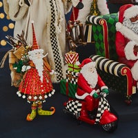 Patience Brewster Dash Away Dashing Santa Figure