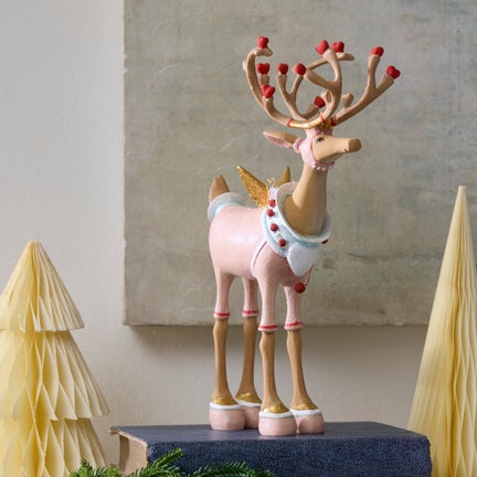 Patience Brewster Dash Away Cupid Reindeer Figure