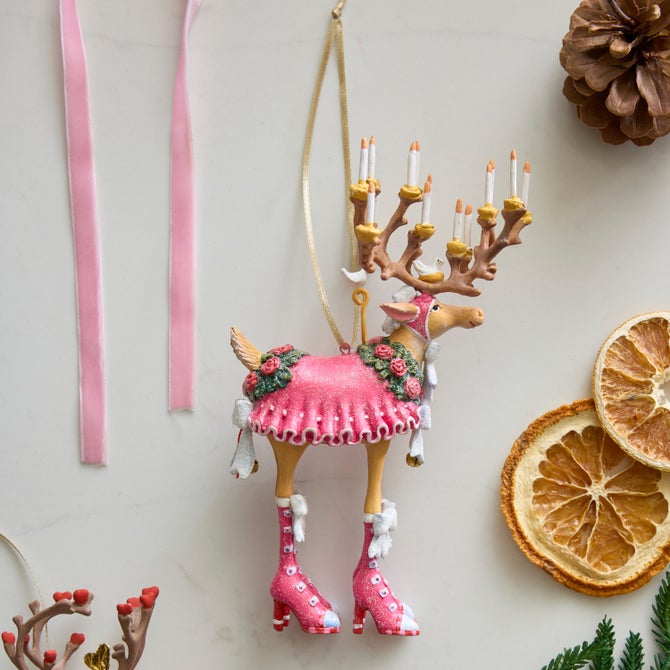 Patience Brewster Dash Away Donna Reindeer Ornament image number 1