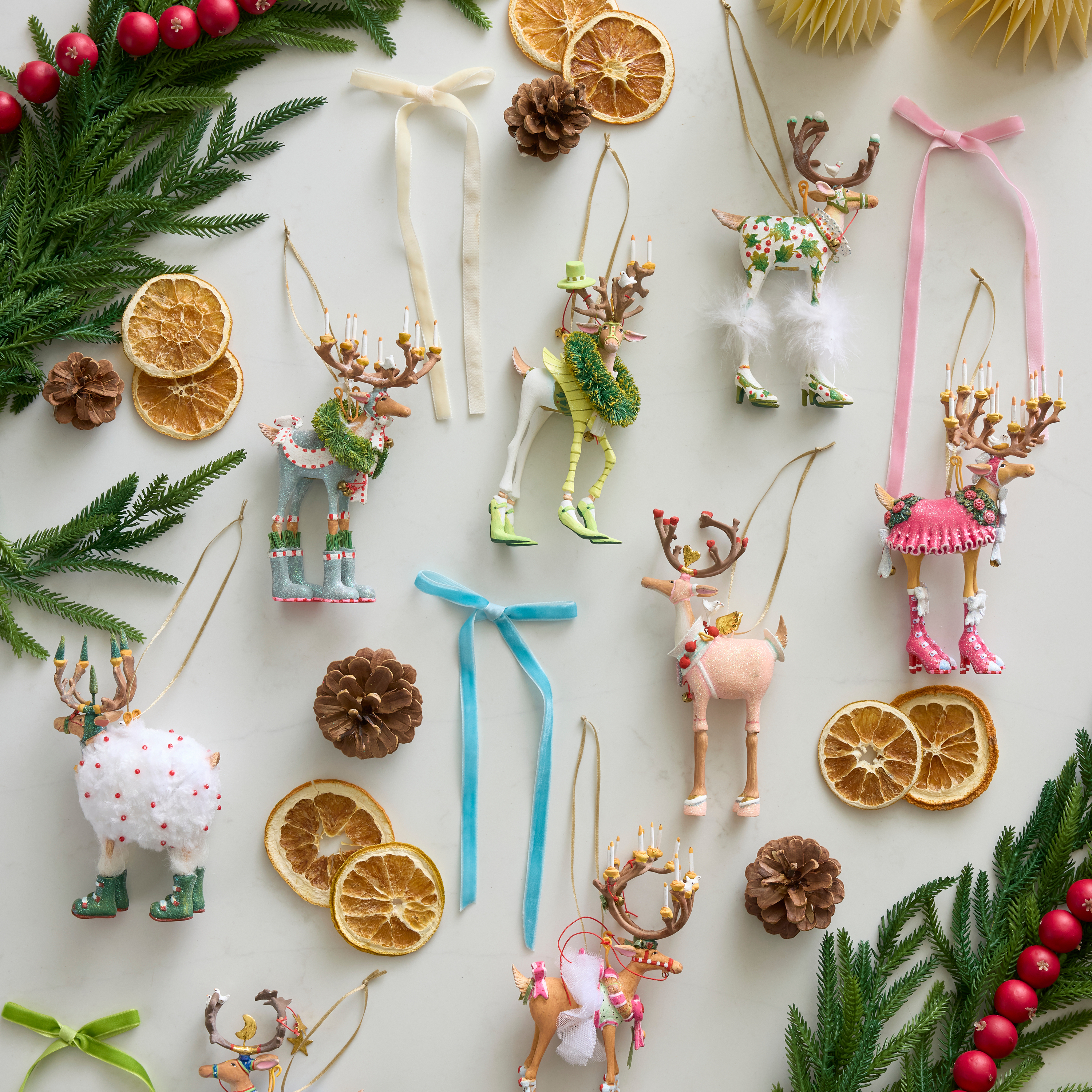 MacKenzie-Childs | Patience Brewster Dash Away Donna Reindeer Ornament