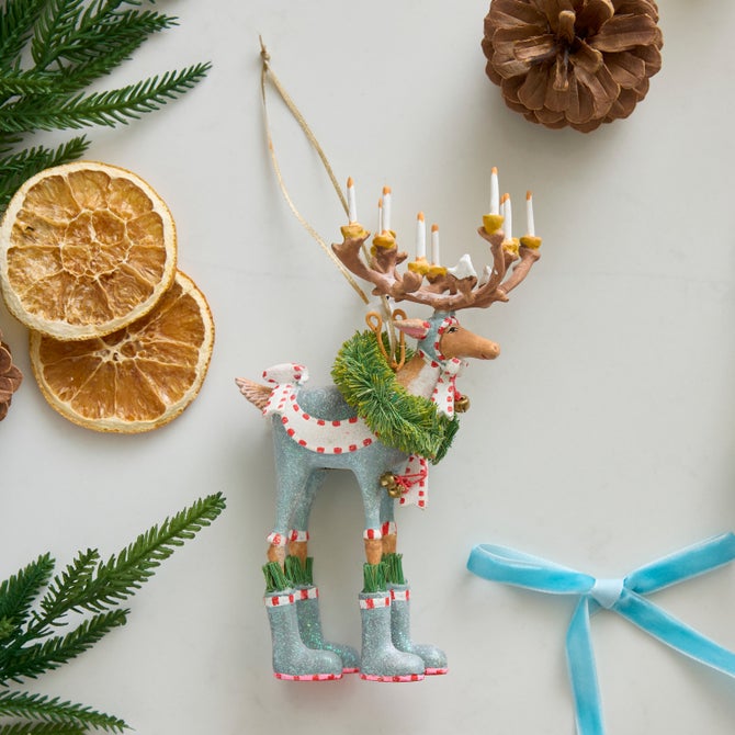 Patience Brewster Dash Away Dasher Reindeer Ornament image number 1