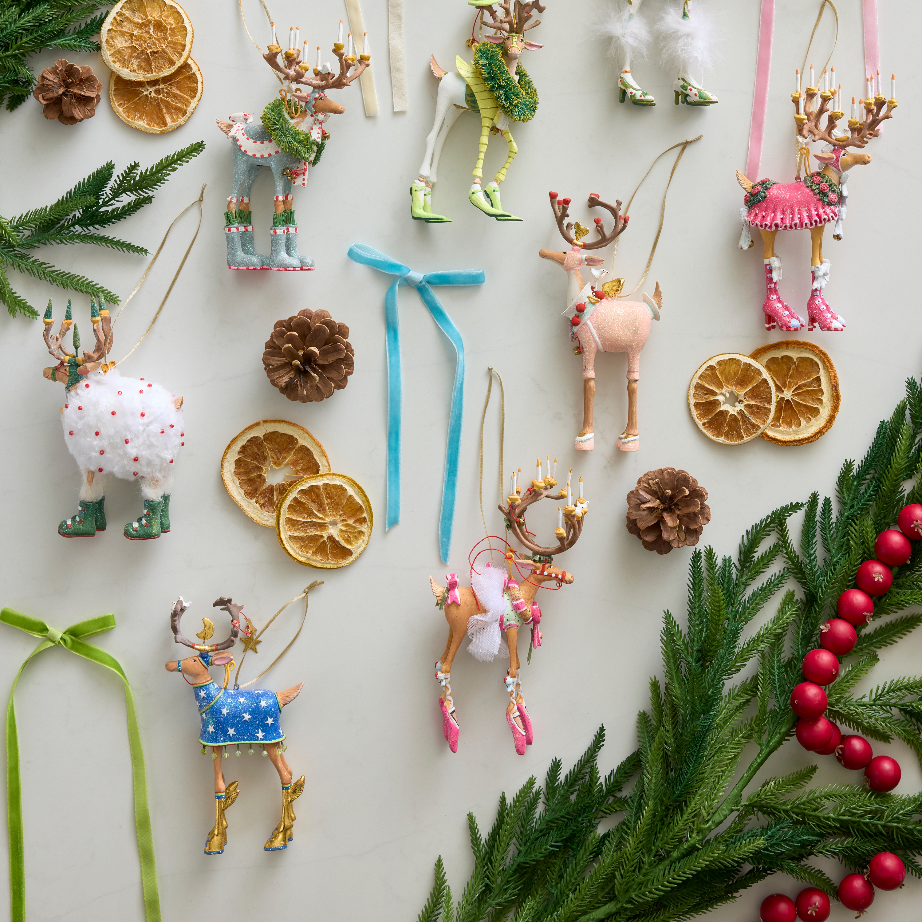MacKenzie-Childs | Patience Brewster Dash Away Comet Reindeer Ornament