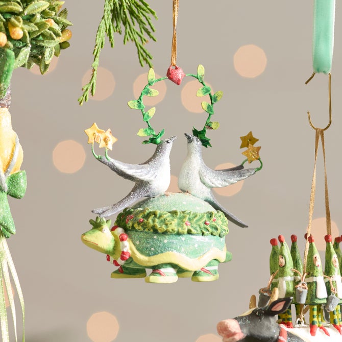 Patience Brewster 12 Days 2 Turtle Doves Ornament image number 1