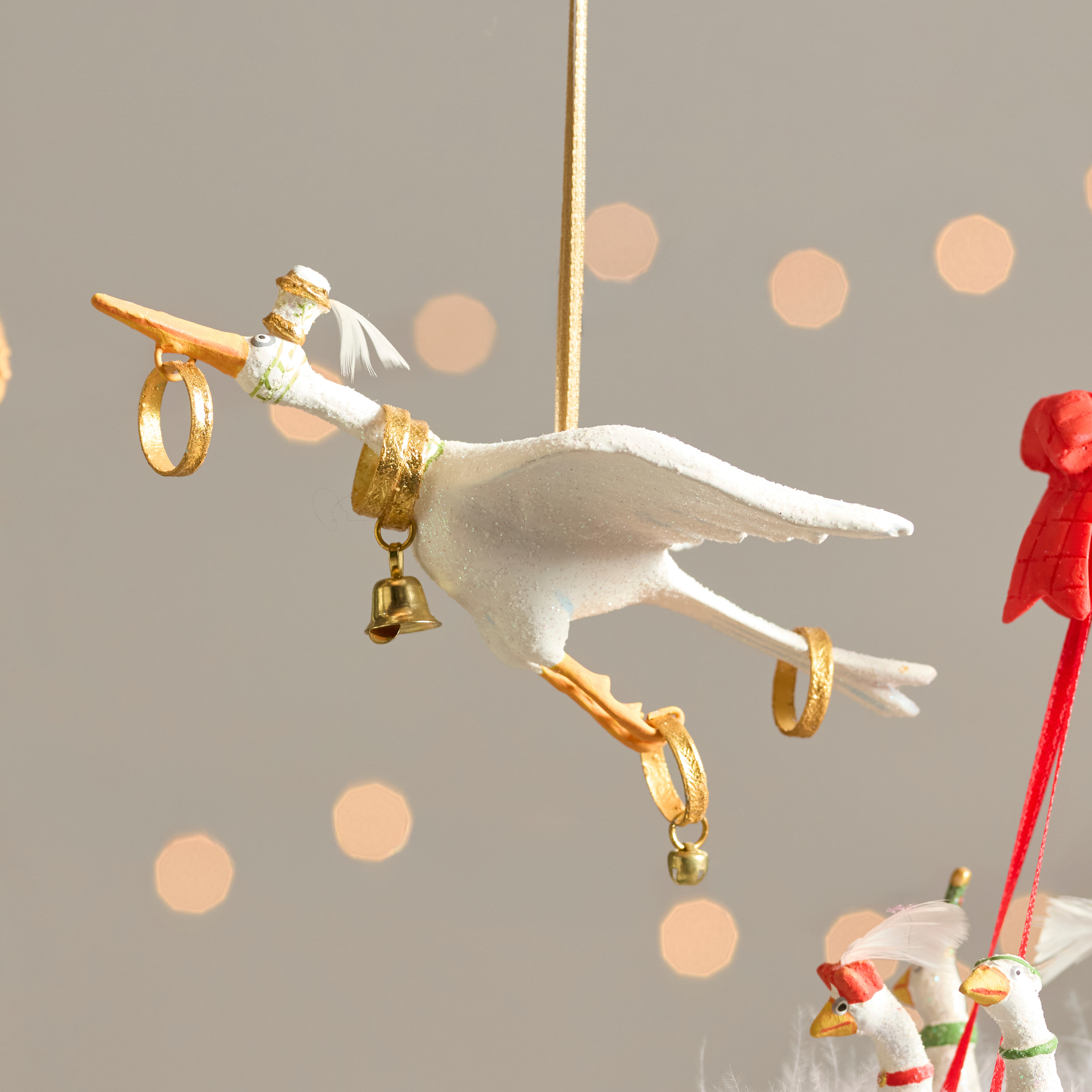 MacKenzie-Childs | Patience Brewster 12 Days 5 Golden Rings Ornament