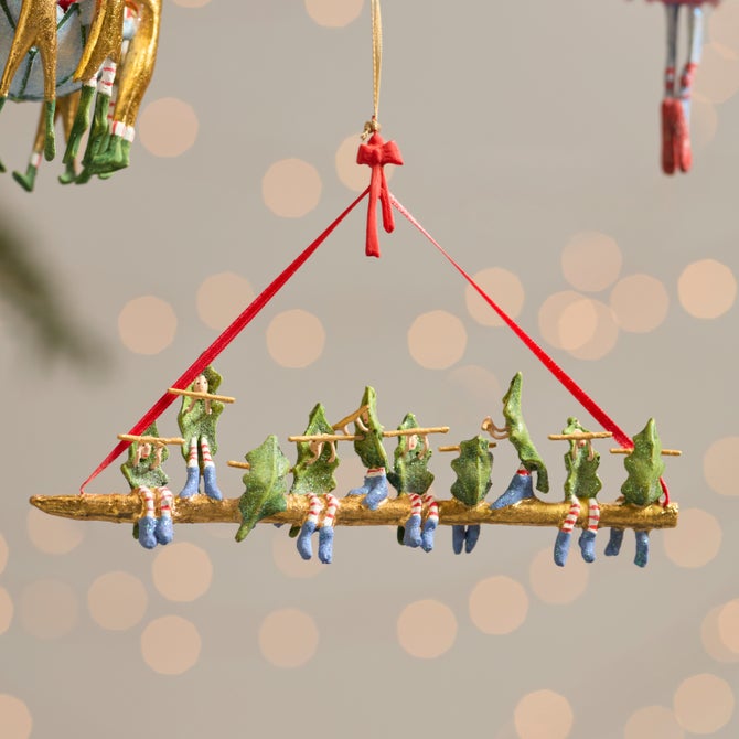 Patience Brewster 12 Days 10 Pipers Piping Ornament image number 1