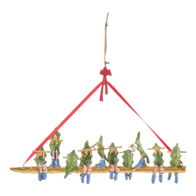Patience Brewster 12 Days 10 Pipers Piping Ornament image number 0