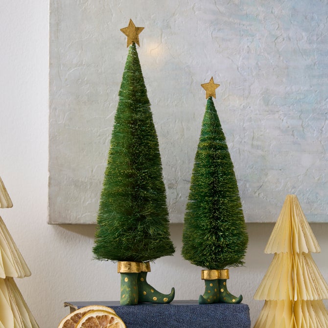 Patience Brewster Dash Away Sisal Elf Tree Figures image number 1