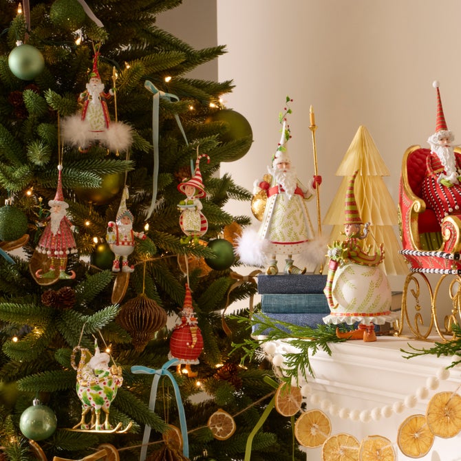 Patience Brewster Dash Away Nicholas Santa Ornament image number 2
