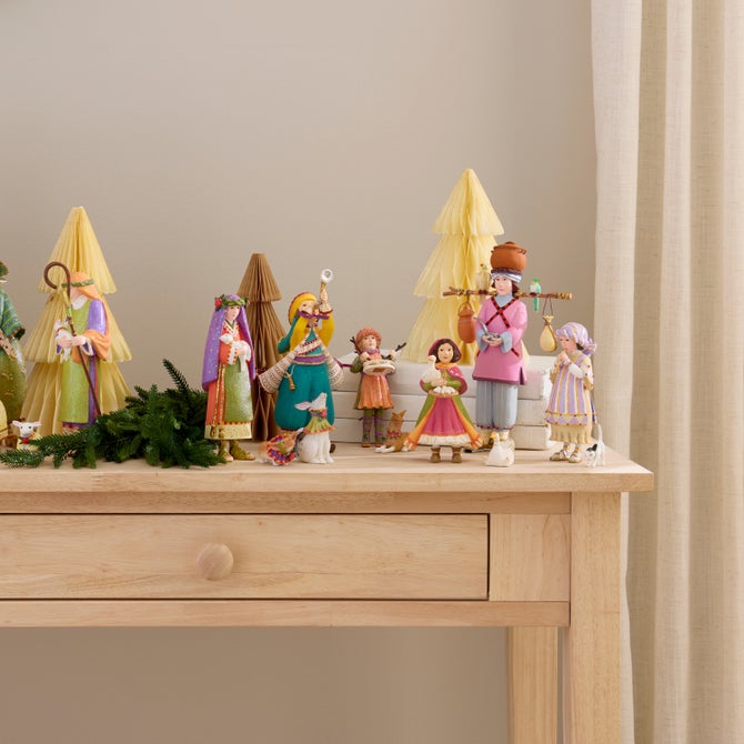 Patience Brewster Nativity Little Drummer Boy & Dog Figures image number 2