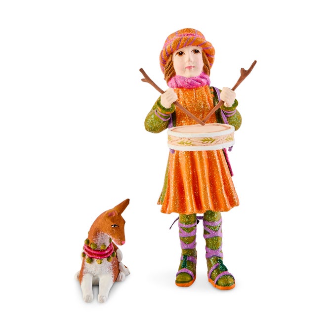 Patience Brewster Nativity Little Drummer Boy & Dog Figures image number 5
