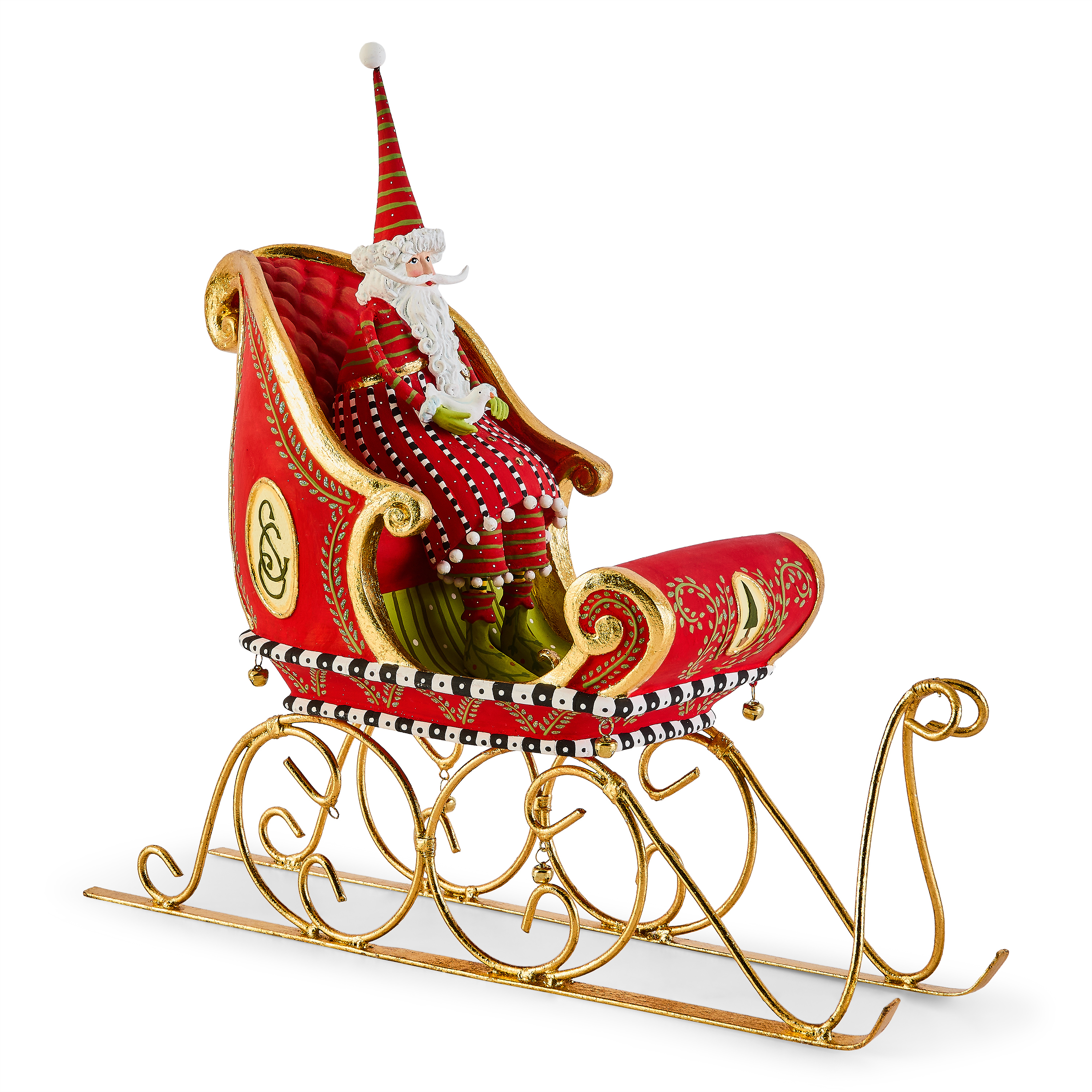 MacKenzie-Childs | Patience Brewster Dash Away Sitting Santa
