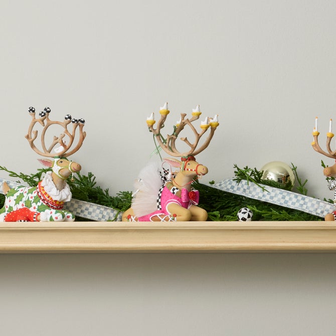Patience Brewster Dash Away Sitting Dancer Reindeer Figure image number 1