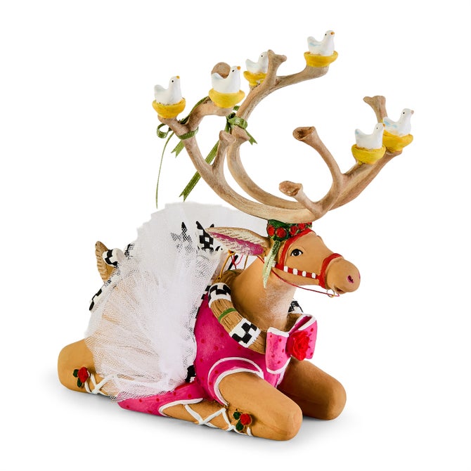 Patience Brewster Dash Away Sitting Dancer Reindeer Figure image number 0