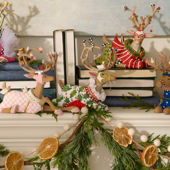 Patience Brewster Dash Away Sitting Vixen Reindeer Figure image number 1