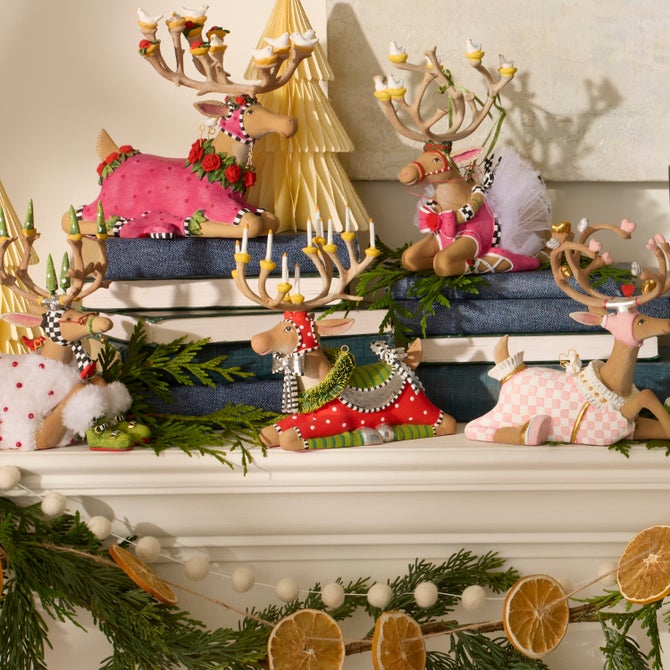 Patience Brewster Dash Away Sitting Dasher Reindeer Figure image number 1
