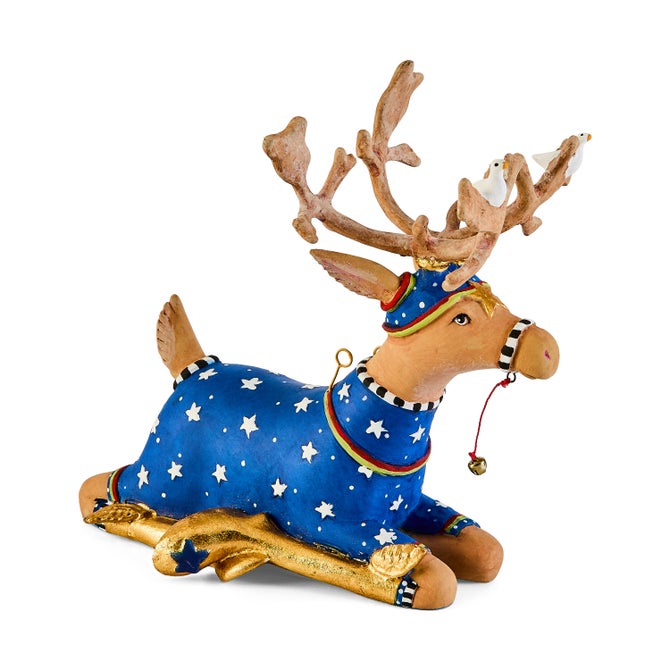 Patience Brewster Dash Away Sitting Comet Reindeer Figure image number 0