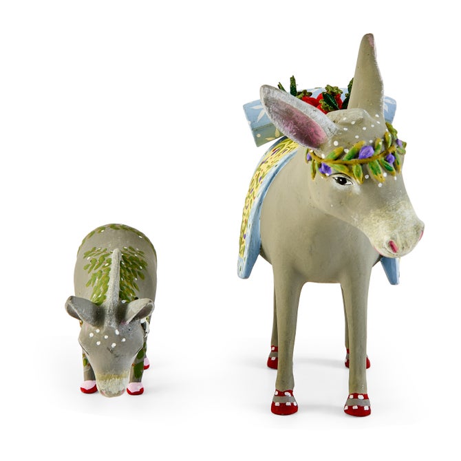 Patience Brewster Nativity Mother & Baby Donkey Figures image number 3