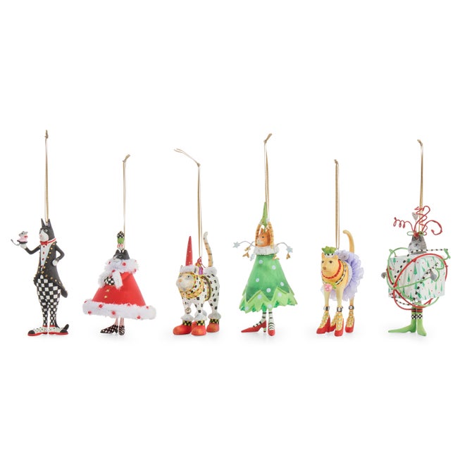 Patience Brewster Mini Cat Ornaments, Set of 6 image number 2