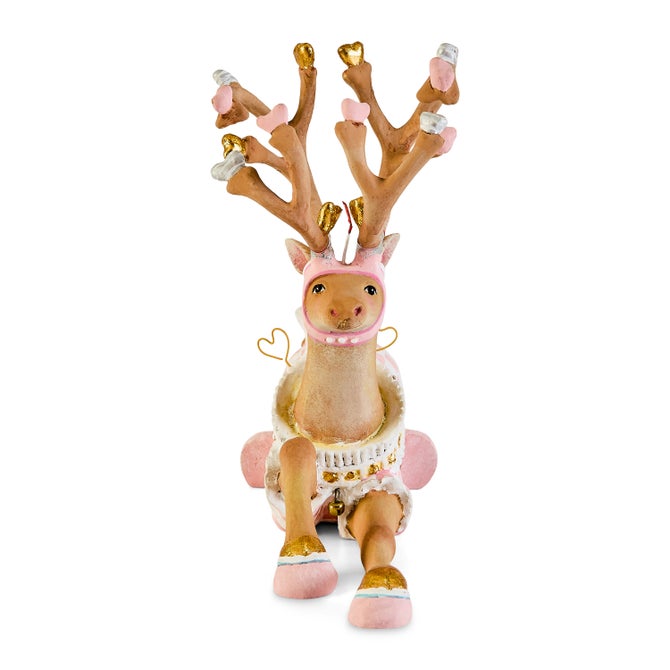 Patience Brewster Dash Away Sitting Cupid Reindeer Figure image number 7