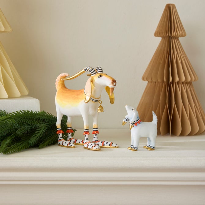 Patience Brewster Nativity Nathan & Noel Goat Figures image number 1