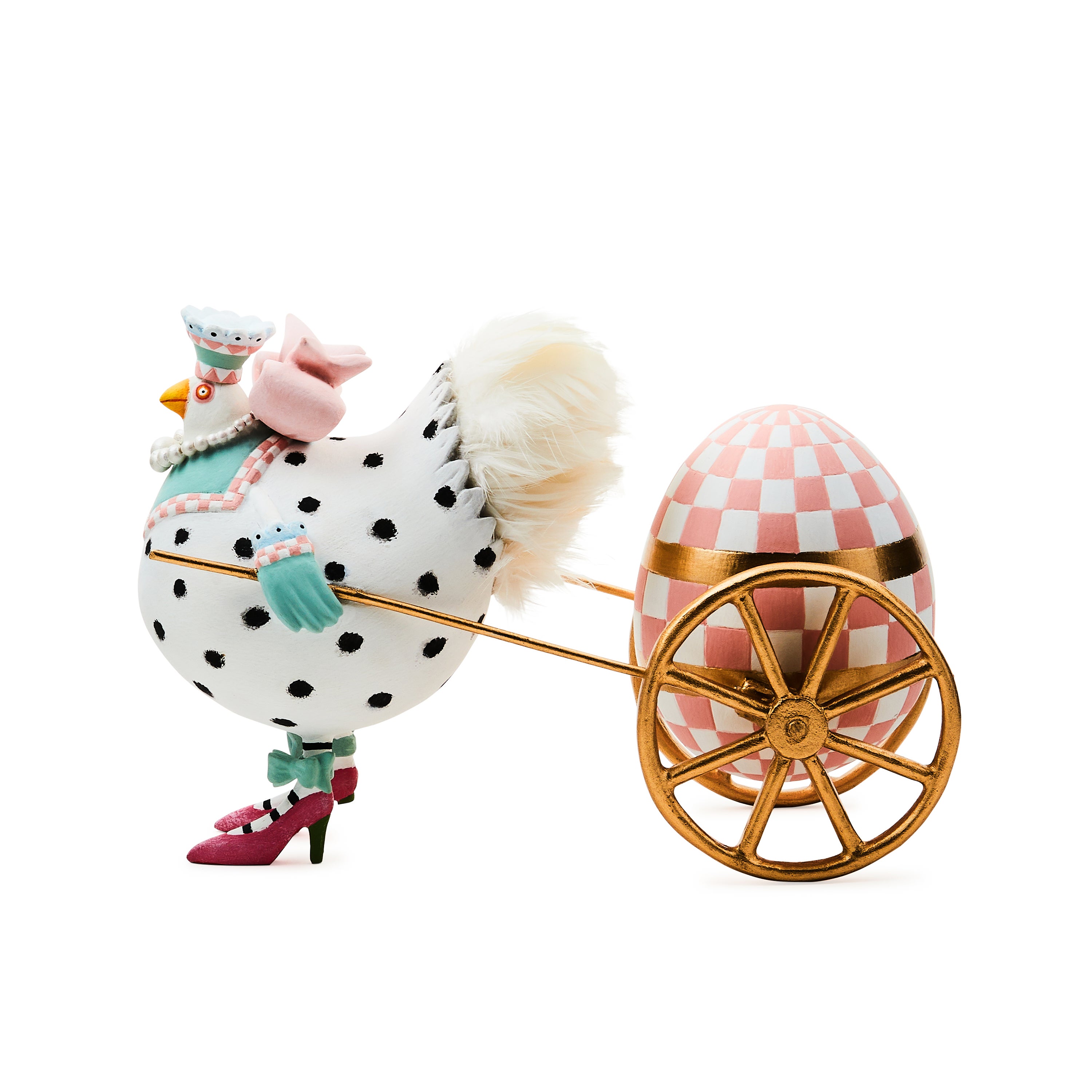 MacKenzie-Childs | Patience Brewster Speckled Chicken Egg Cart