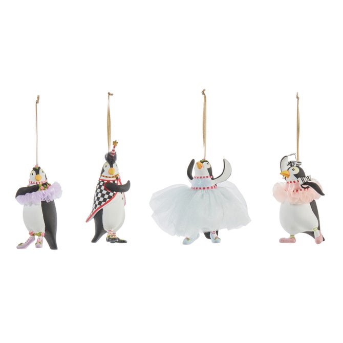 Patience Brewster Penguins En Pointe Mini Ornaments, Set of 4 image number 2