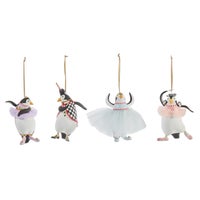 Patience Brewster Penguins En Pointe Mini Ornaments, Set of 4