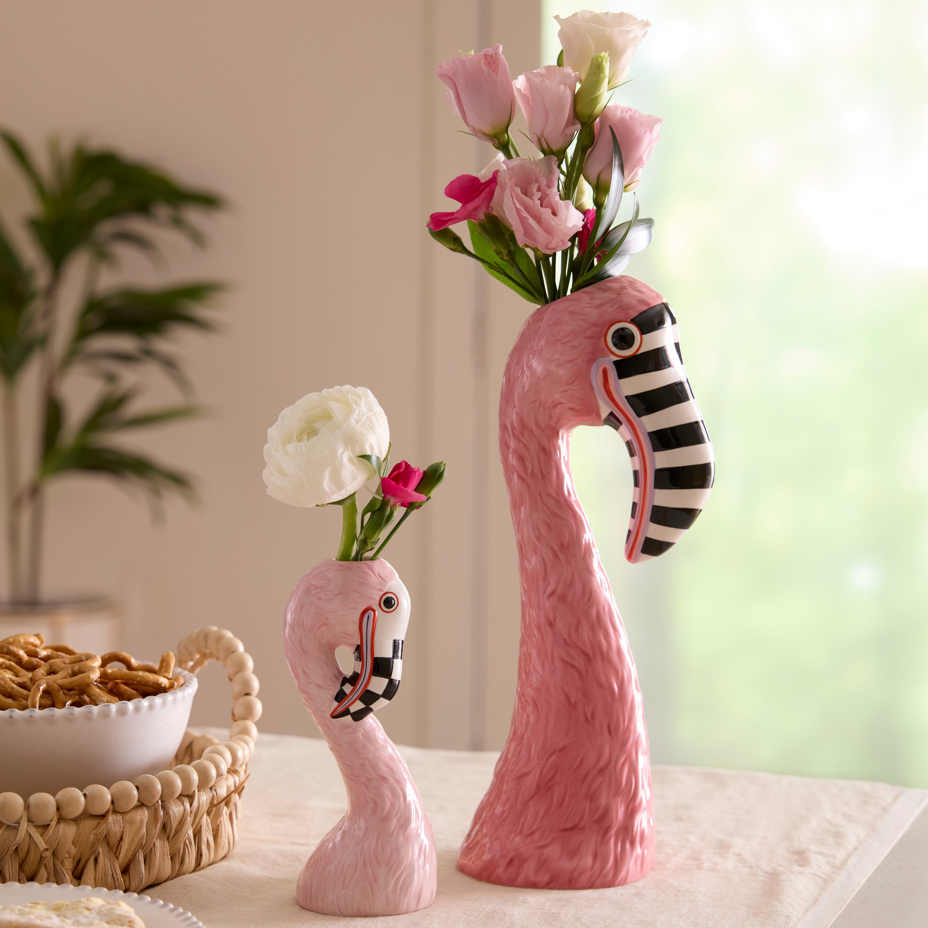 MacKenzie-Childs | Patience Brewster Flamingo Ceramic Vase