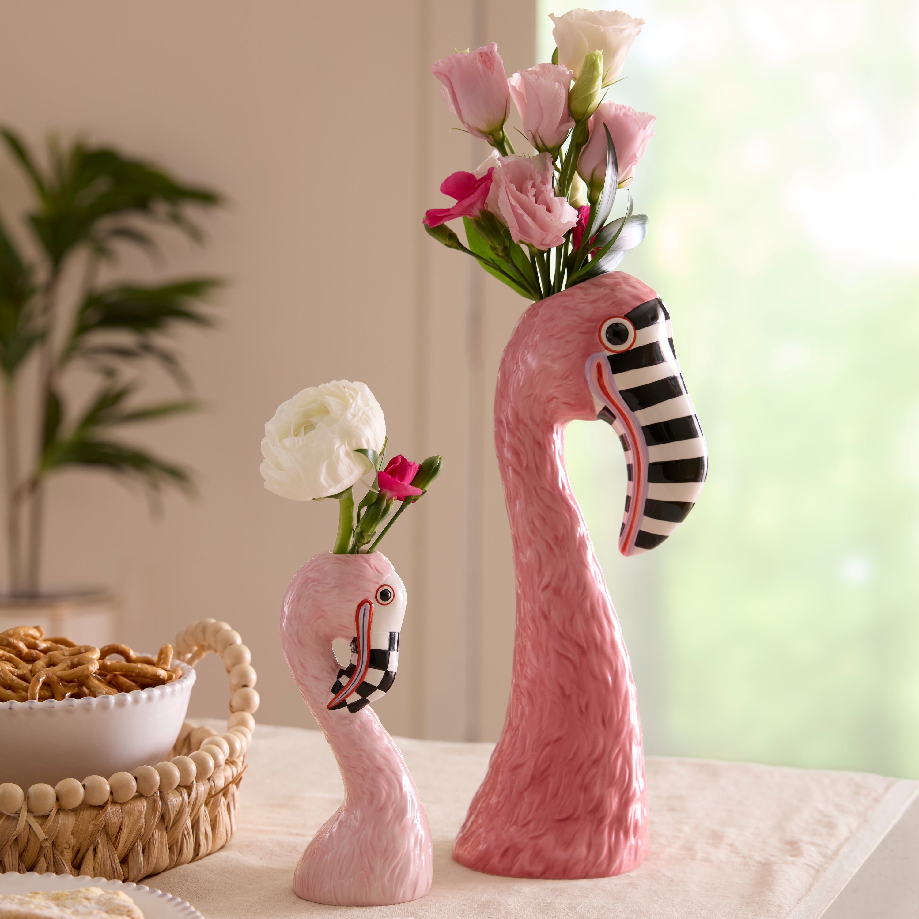 MacKenzie-Childs | Patience Brewster Flamingo Ceramic Bud Vase
