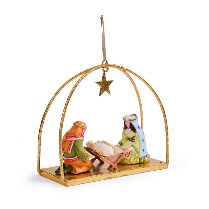 Patience Brewster Nativity Holy Family Ornament image number 0