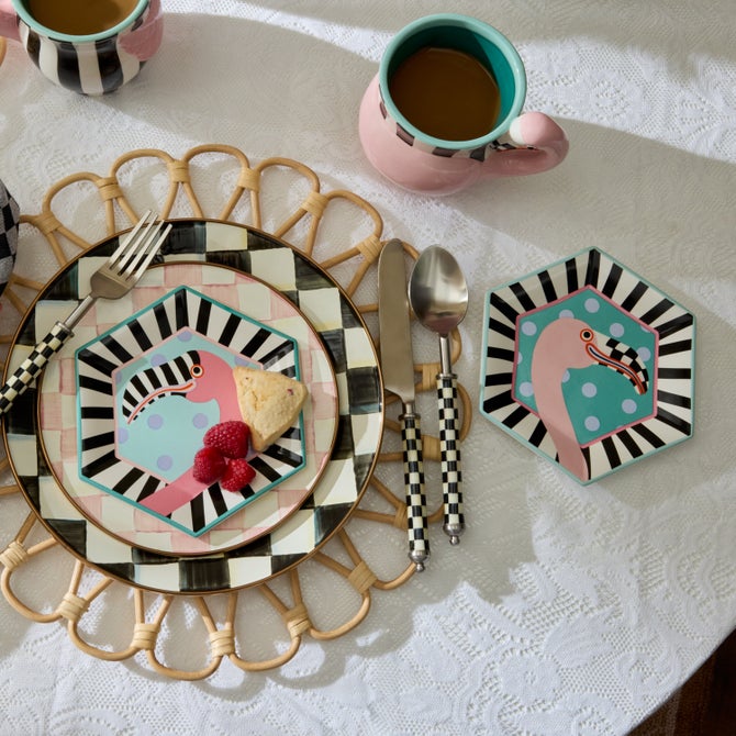 Patience Brewster Flamingo Dessert Plates, Set of 4 image number 4