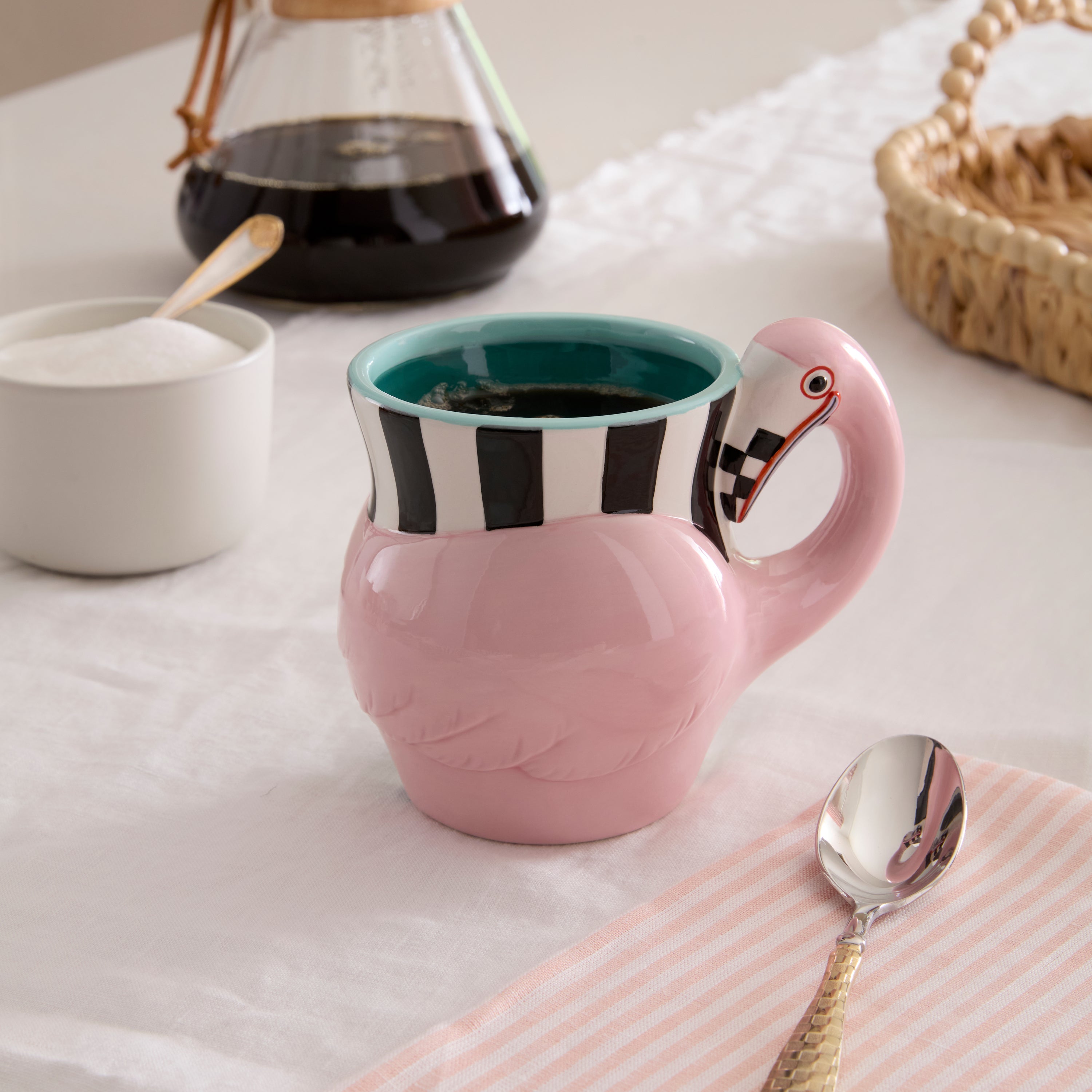 MacKenzie-Childs | Patience Brewster Flamingo Ceramic Mug