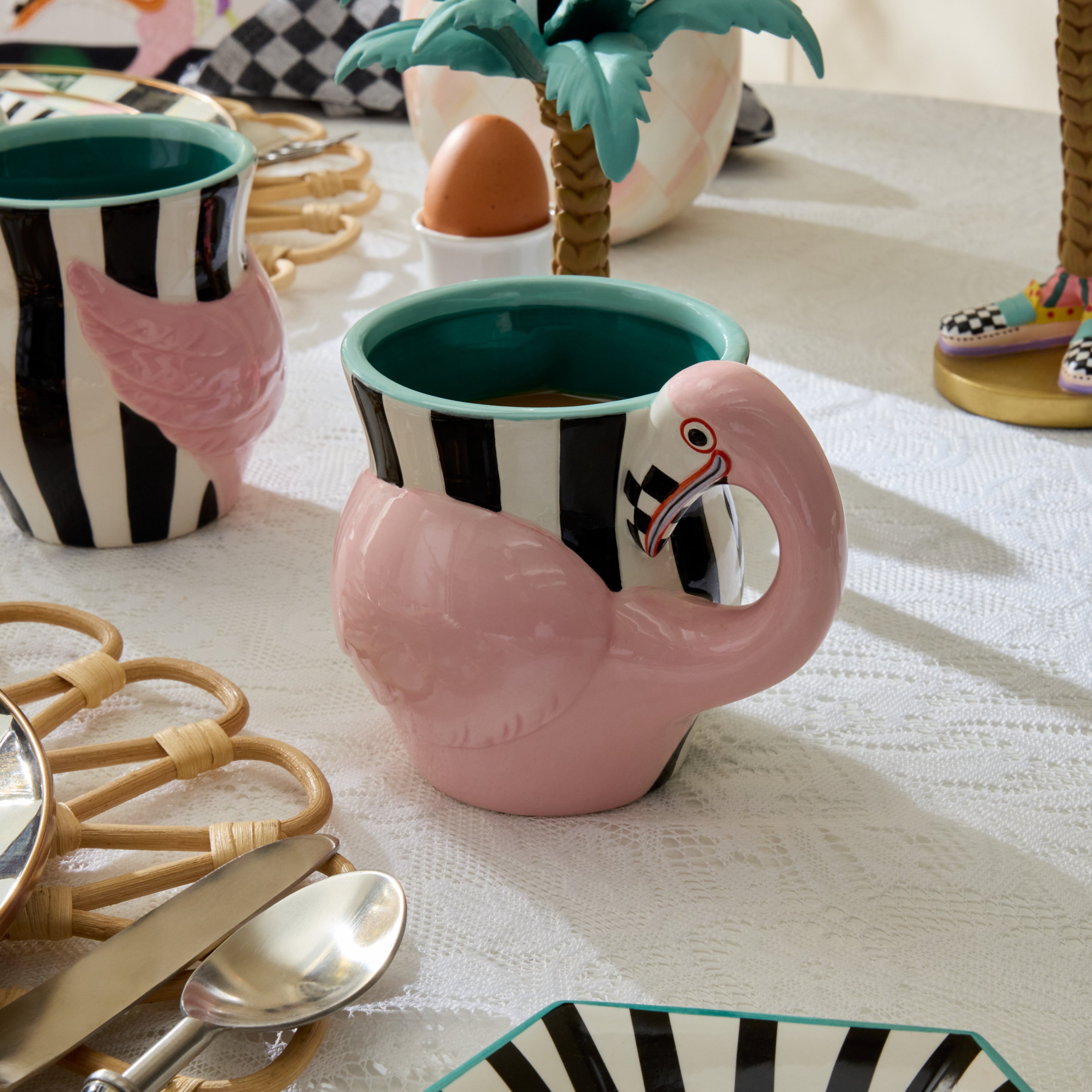 MacKenzie-Childs | Patience Brewster Flamingo Ceramic Mug