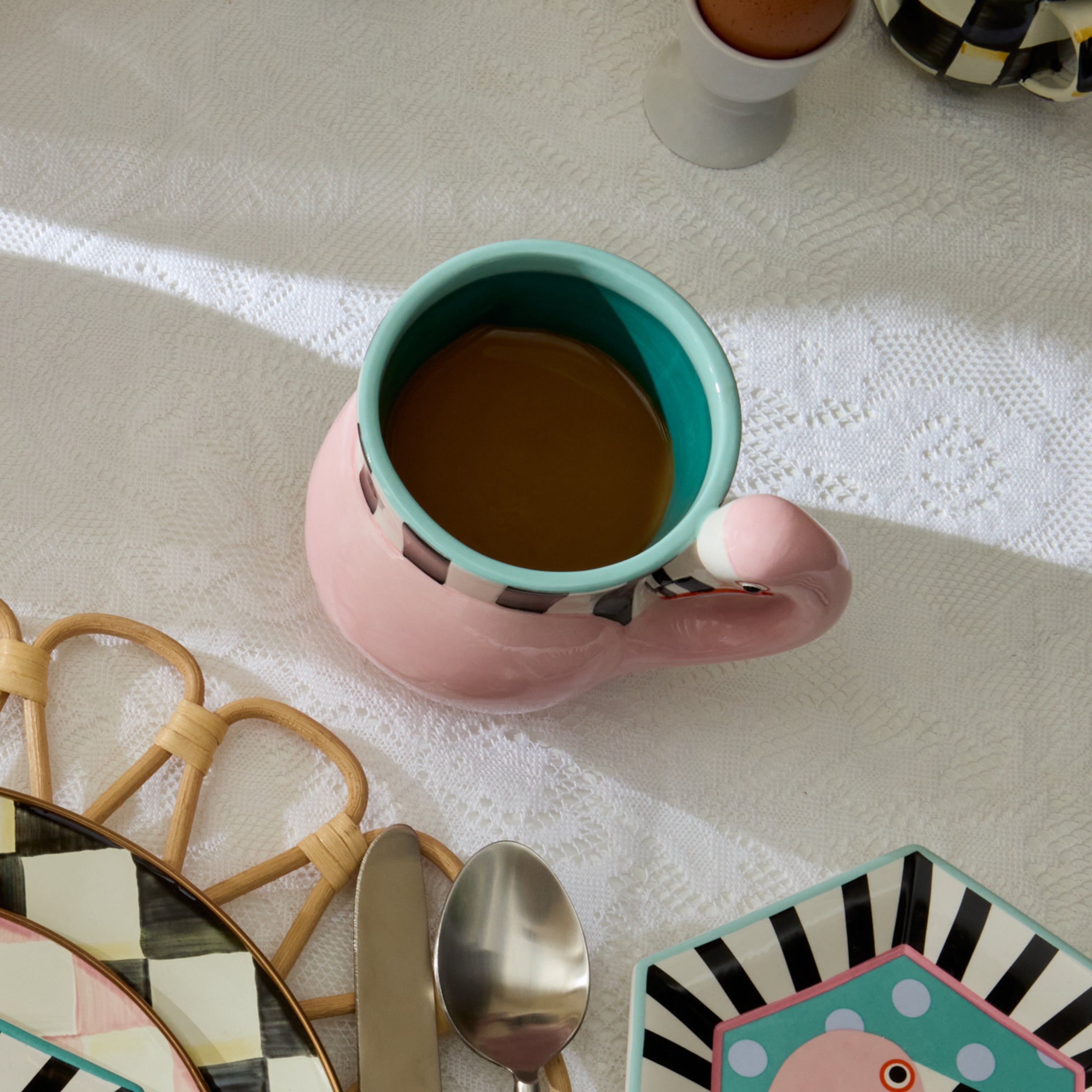 MacKenzie-Childs | Patience Brewster Flamingo Ceramic Mug