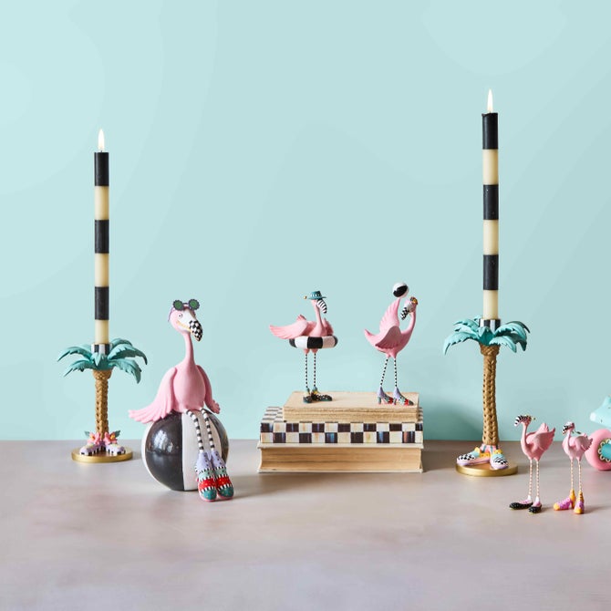 Patience Brewster Palm Tree Candle Holders, Set of 2 image number 3