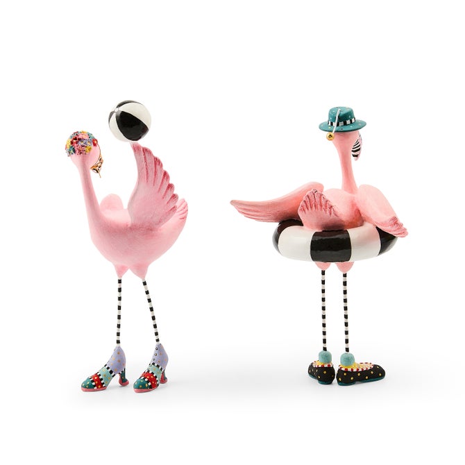 Patience Brewster Sheila and Sheldon Flamingo Figurines image number 2