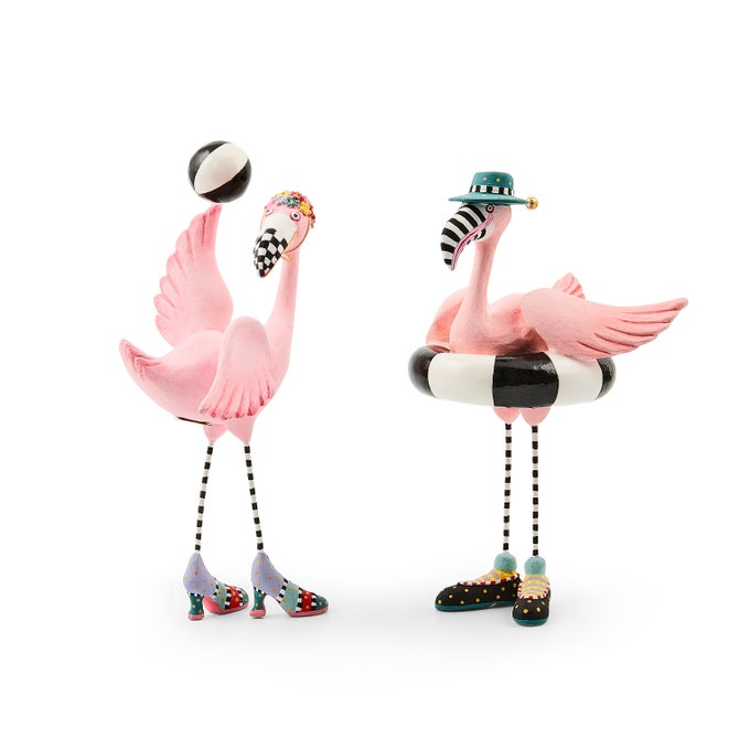 Patience Brewster Sheila and Sheldon Flamingo Figurines image number 0