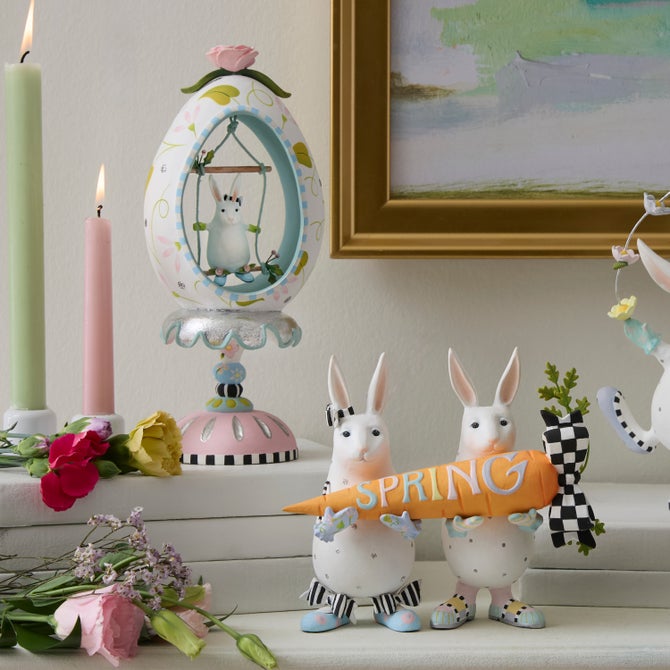 Patience Brewster Rabbit Pedestal Egg image number 3
