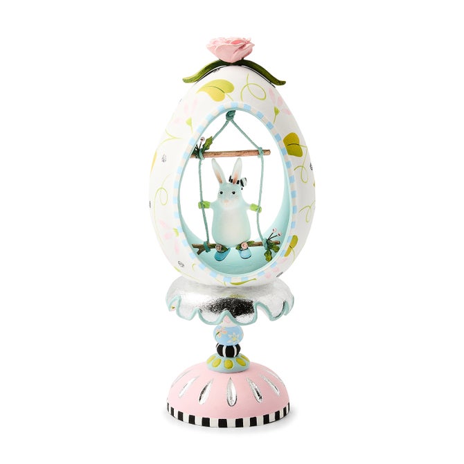 Patience Brewster Rabbit Pedestal Egg image number 0