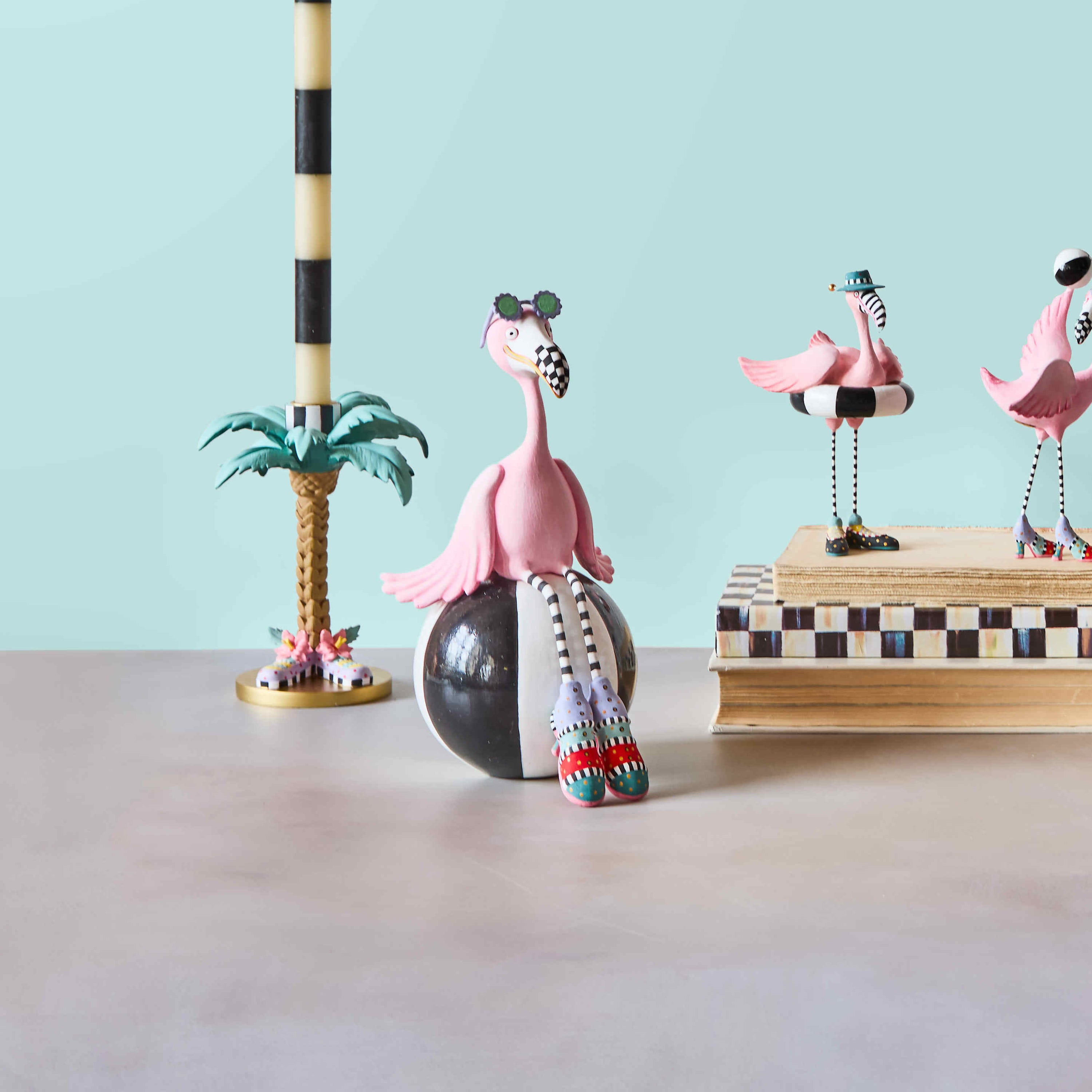 MacKenzie-Childs | Patience Brewster Sheila Flamingo on Ball