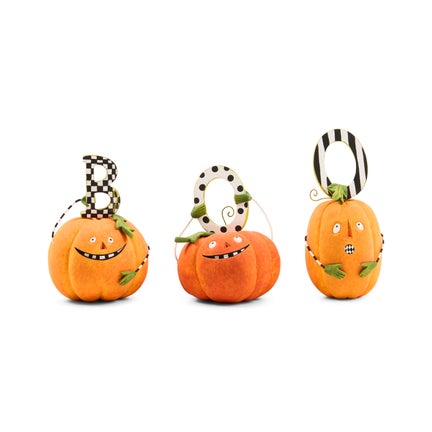 Patience Brewster BOO Pumpkin Letter Set