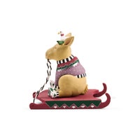 Patience Brewster Mooseltoe Baby Moose on Sled