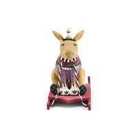 Patience Brewster Mooseltoe Baby Moose on Sled