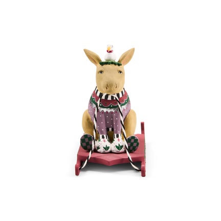 Patience Brewster Mooseltoe Baby Moose on Sled