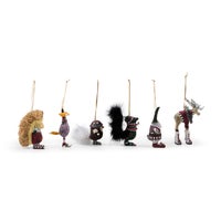 Patience Brewster Mooseltoe Mini Ornaments, Set of 6