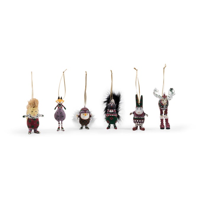 Patience Brewster Mooseltoe Mini Ornaments, Set of 6 image number 0